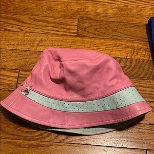 Wilsons Leather Pink Hat with Mint Band
